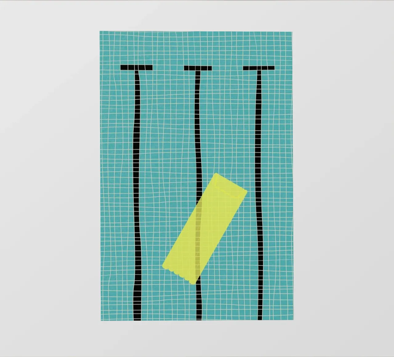 Floating In The Pool PVC Plane von Rosi Feist