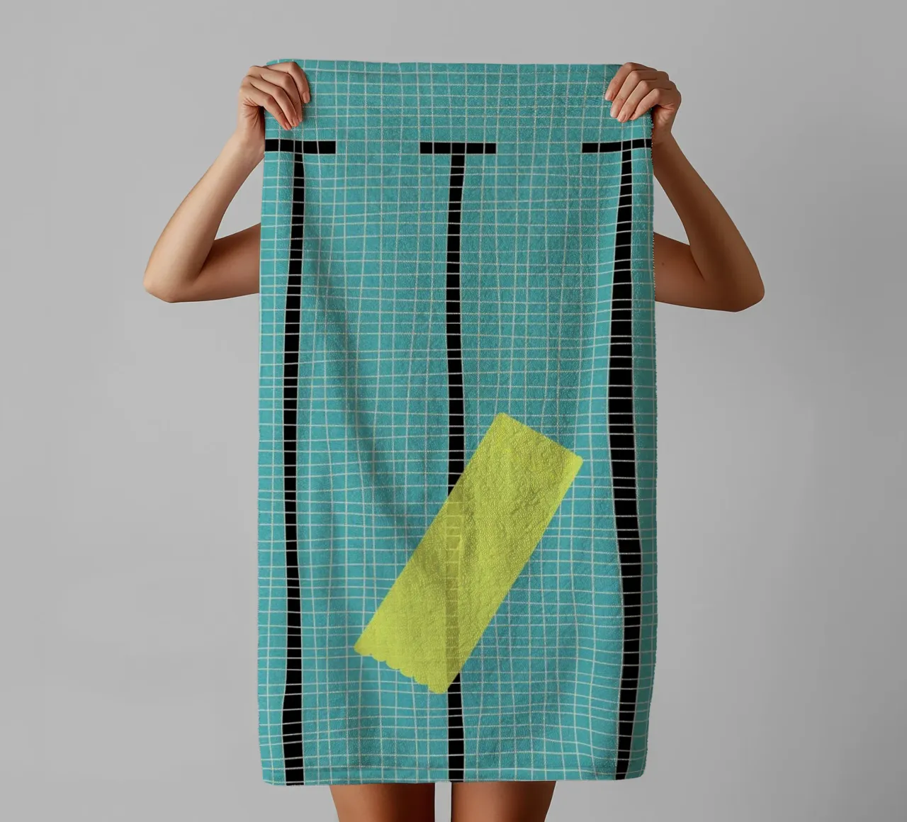 Floating In The Pool asciugamano da bagno da Rosi Feist