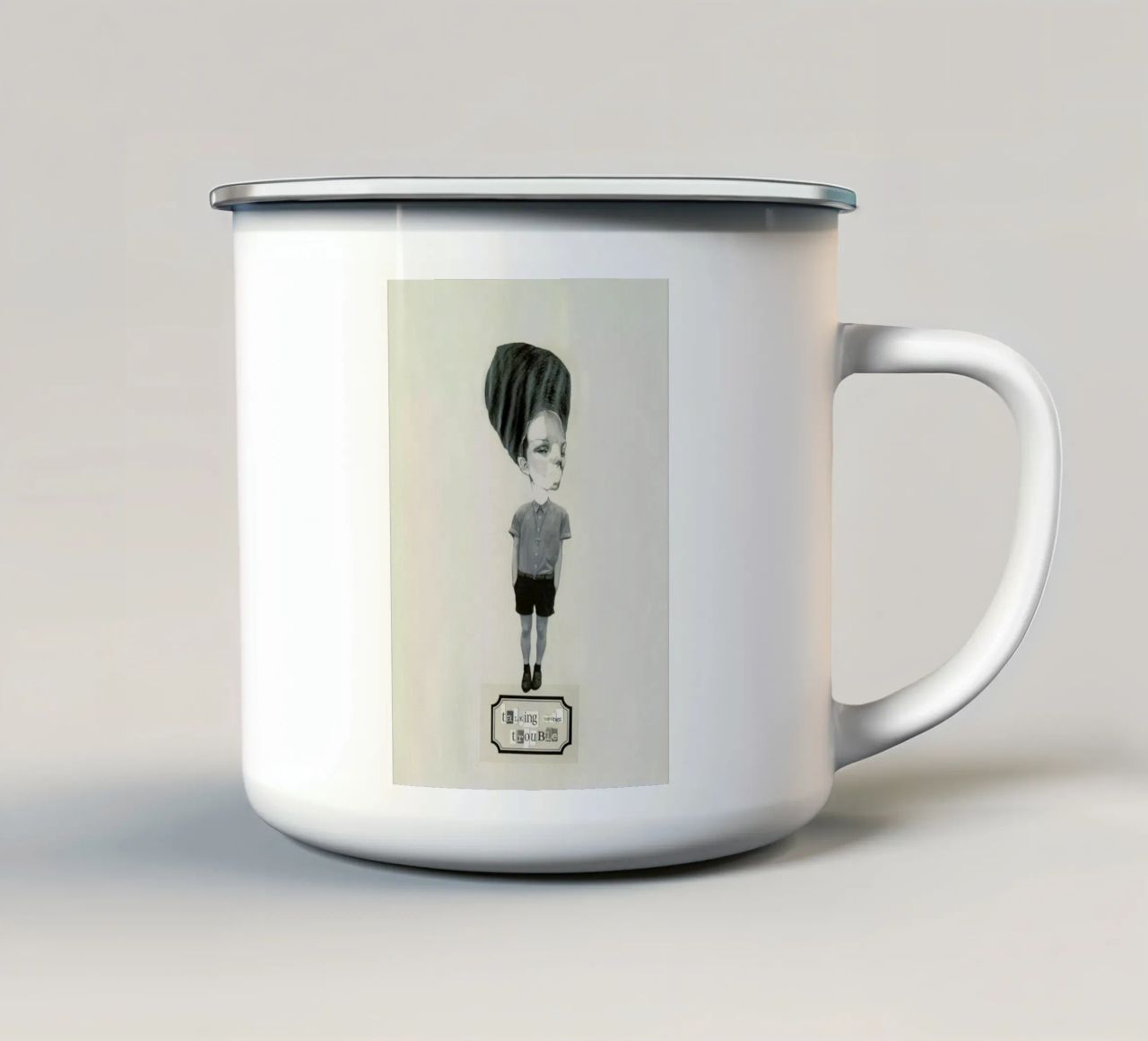 [dəʊnt] II tazza in smalto da Julia Danckwerth
