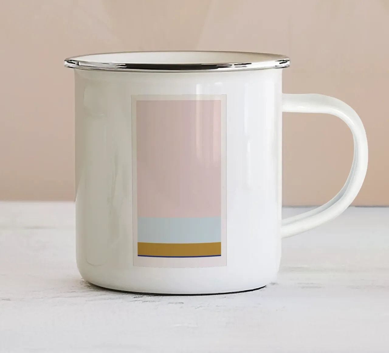 Stripe Light 1 tazza in smalto da 170QM