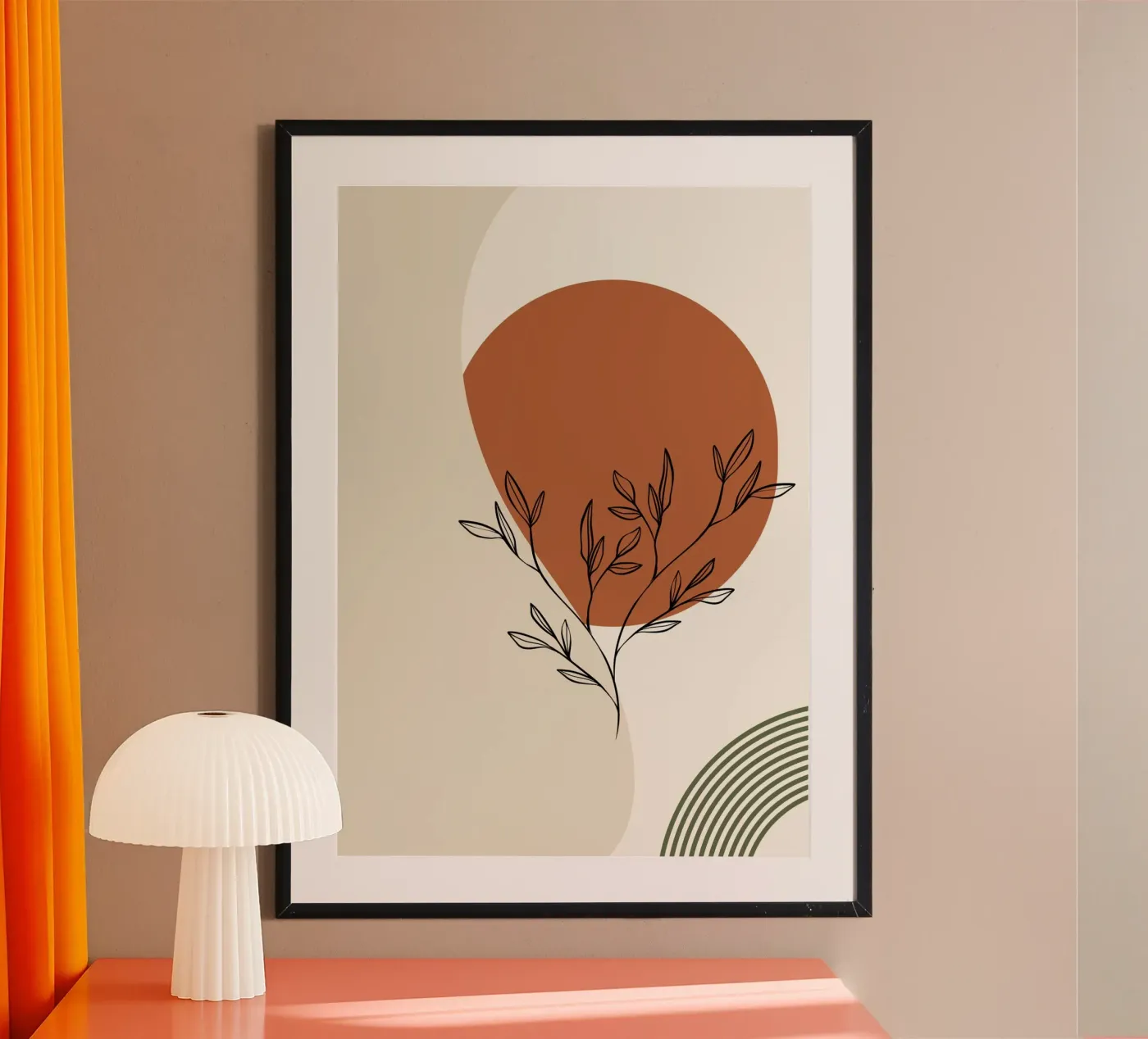 Fleur abstraite poster da Lemon design