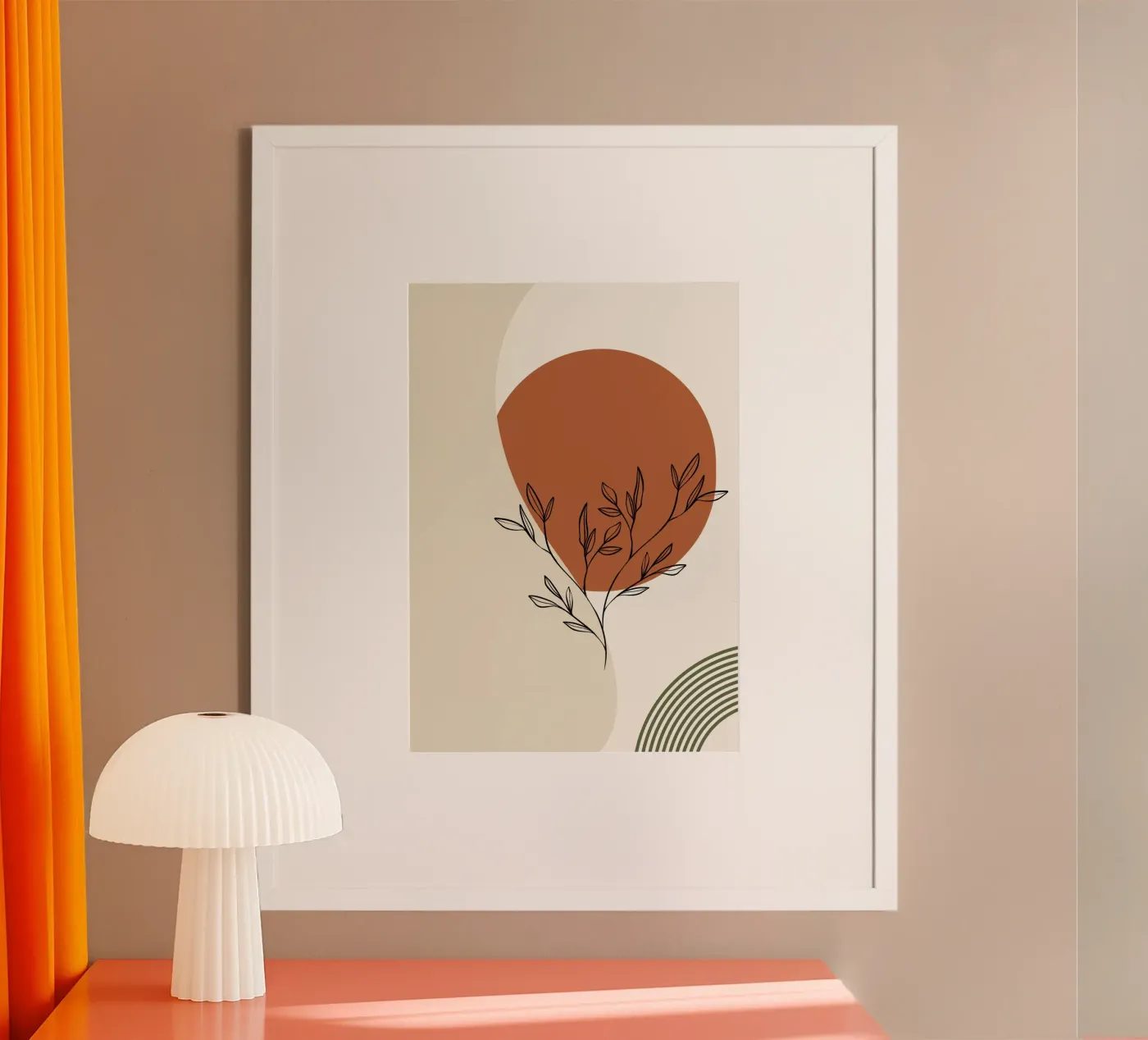 Fleur abstraite poster da Lemon design