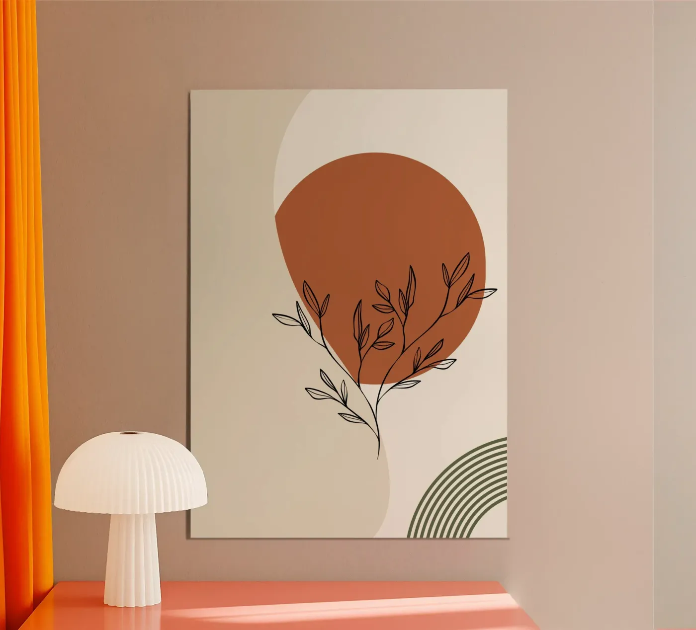 Fleur abstraite poster da Lemon design