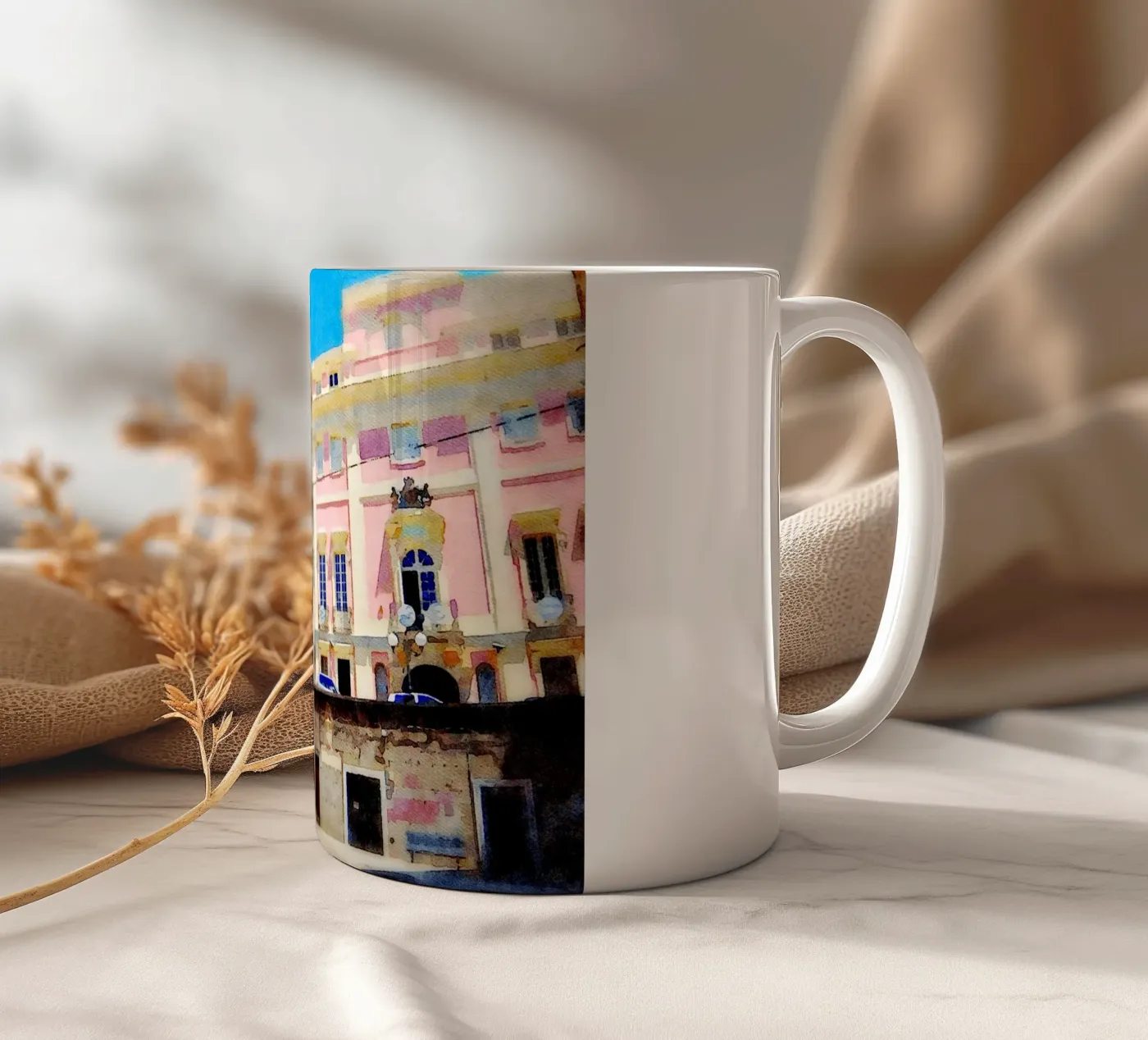 Cagliari ceramic mug by Massimo Frascogna