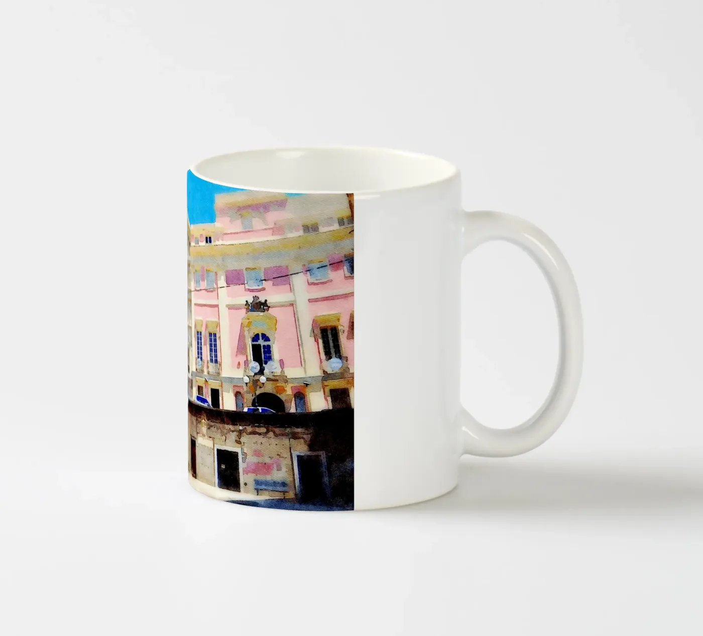 Cagliari ceramic mug by Massimo Frascogna