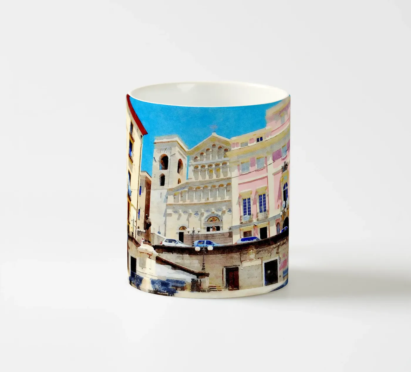 Cagliari ceramic mug by Massimo Frascogna