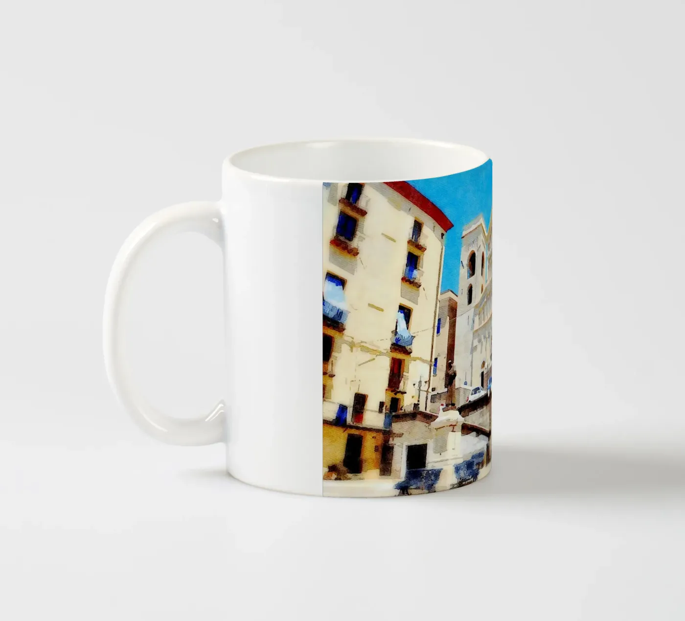 Cagliari ceramic mug by Massimo Frascogna