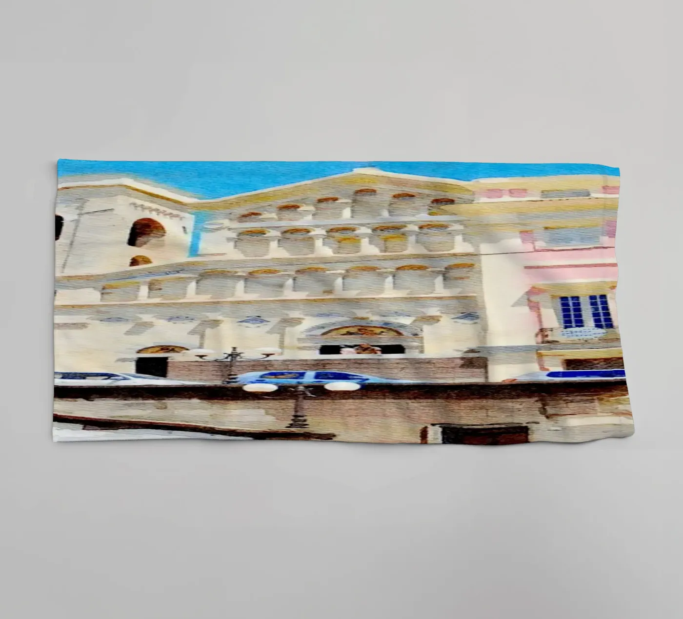 Cagliari towel by Massimo Frascogna