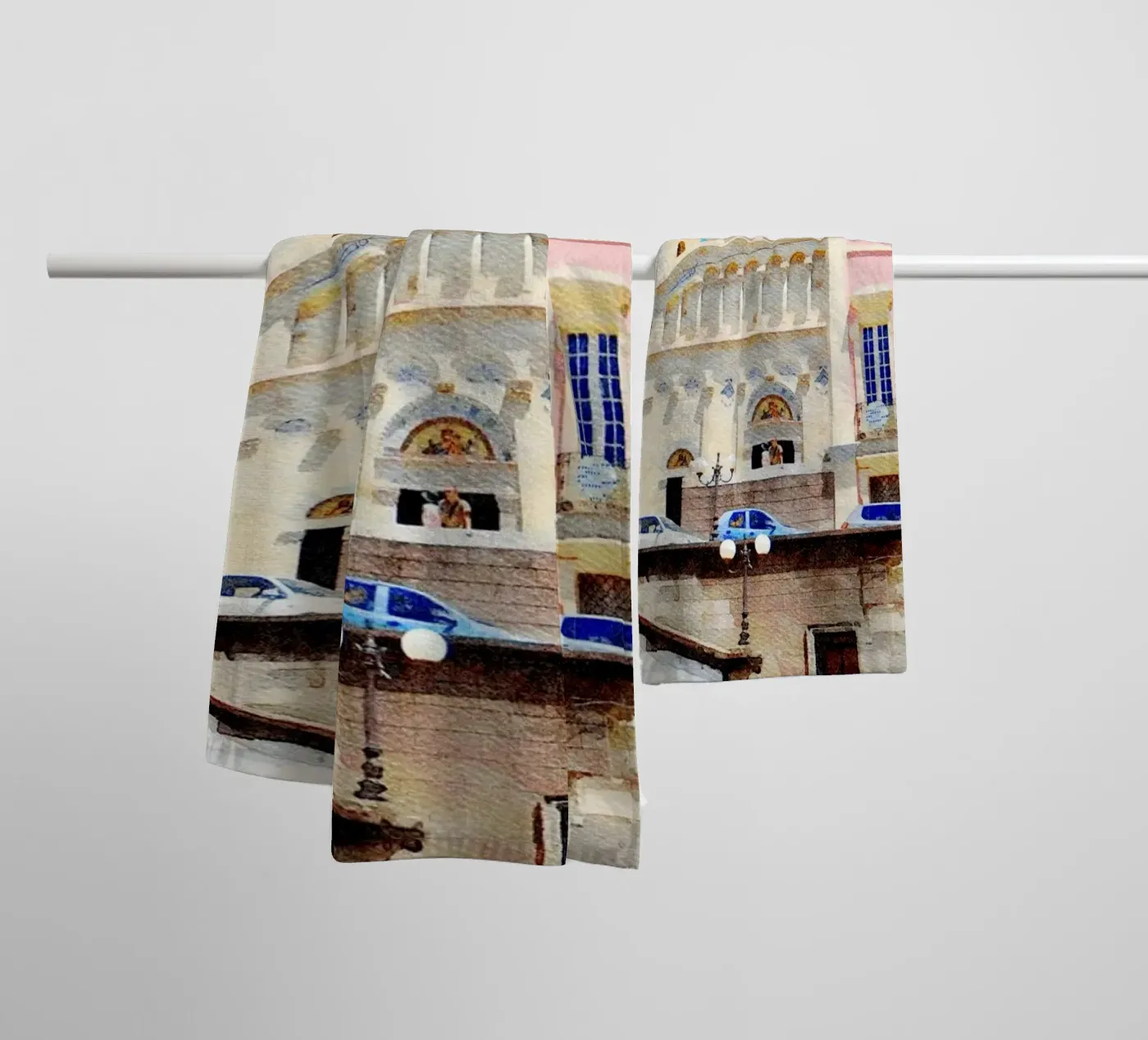 Cagliari towel by Massimo Frascogna