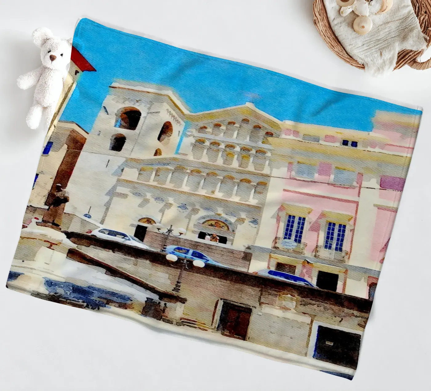 Cagliari Fleecedecke von Massimo Frascogna