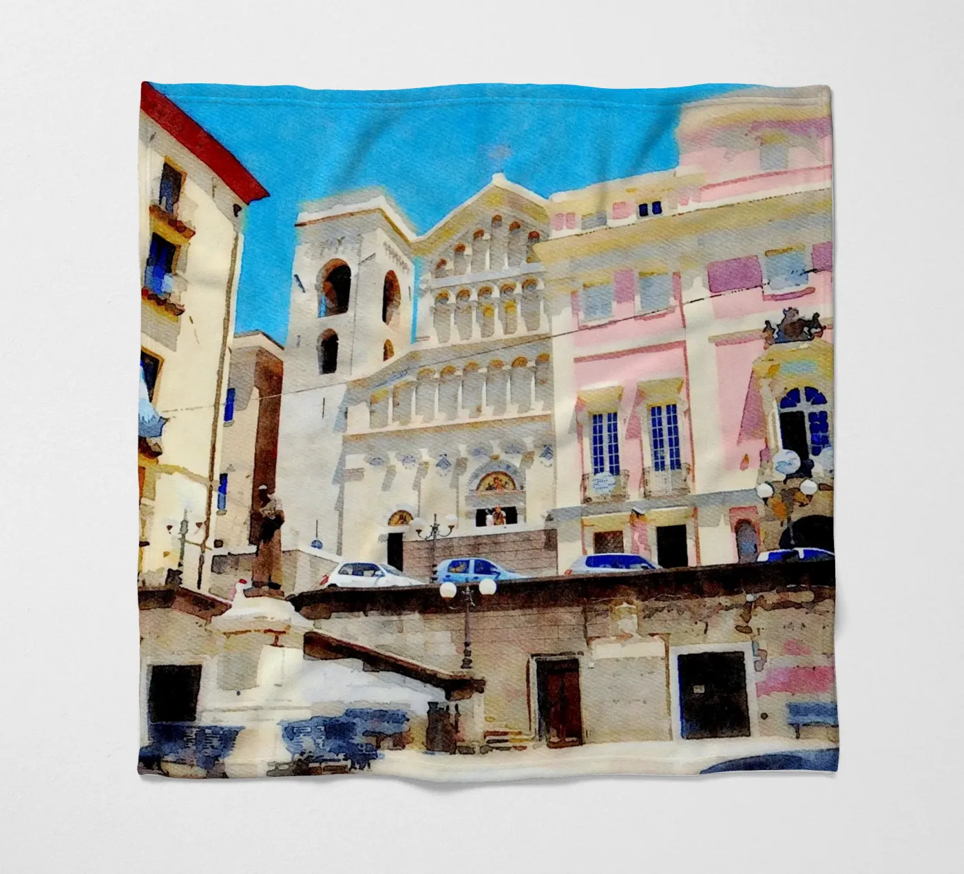 Cagliari Fleecedecke von Massimo Frascogna