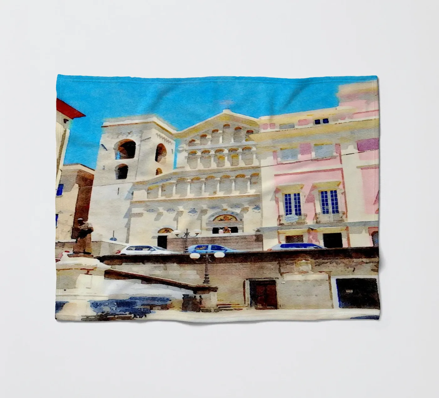 Cagliari Fleecedecke von Massimo Frascogna