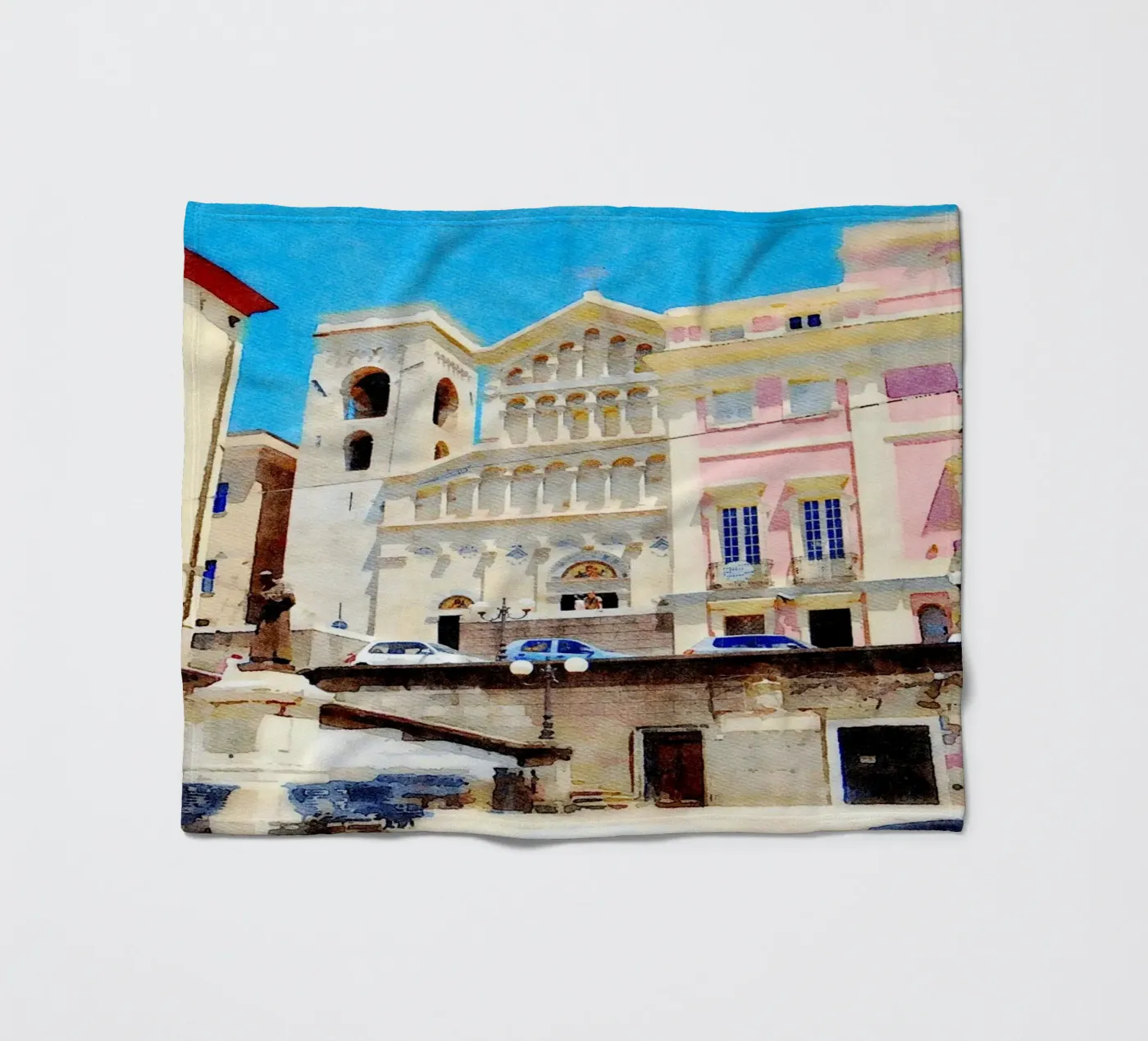 Cagliari Fleecedecke von Massimo Frascogna