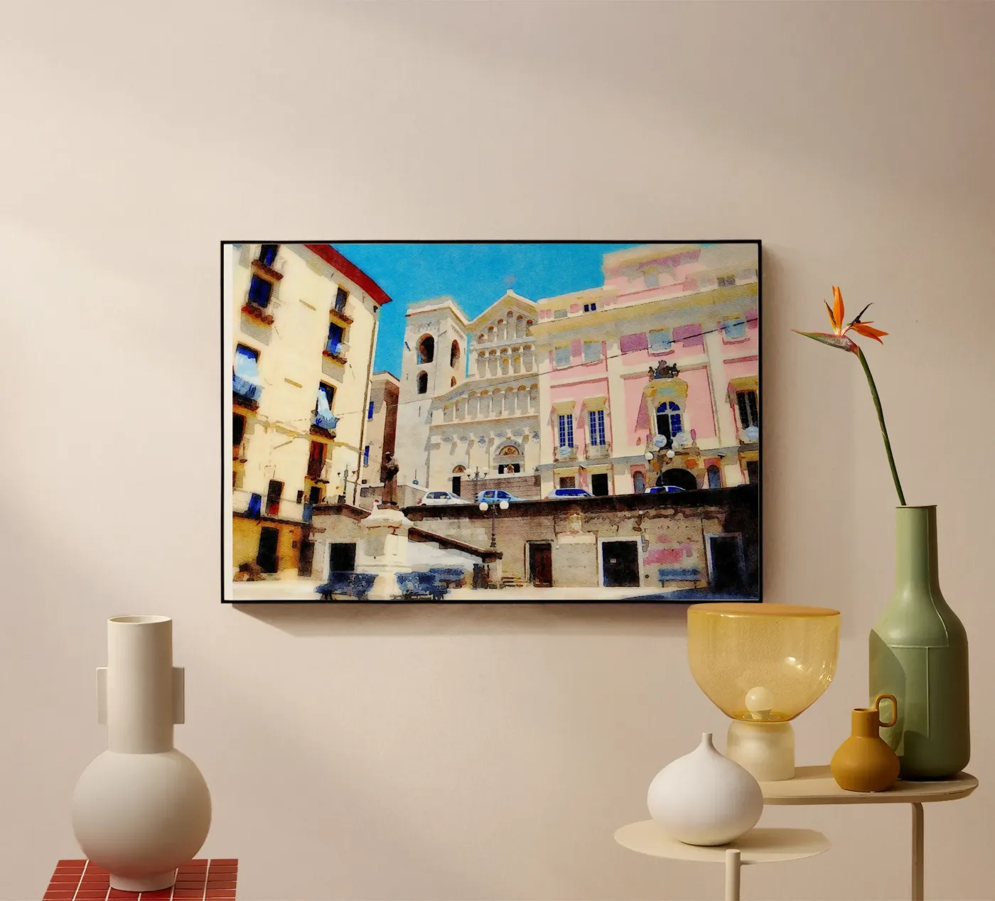 Cagliari Acryl-Glas von Massimo Frascogna