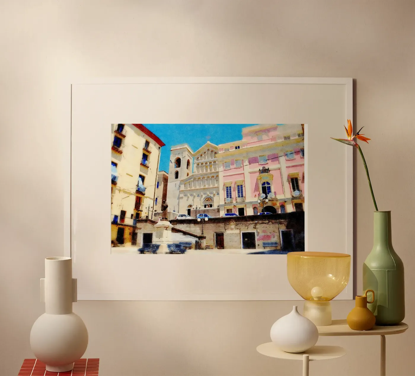 Cagliari poster by Massimo Frascogna