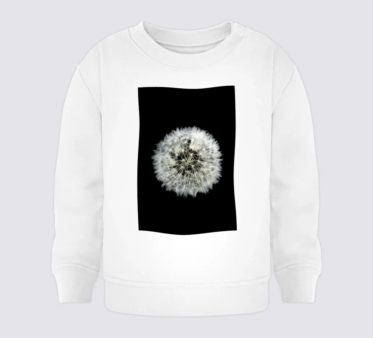 Black and White Dandelion felpa neonato da Studio Nahili