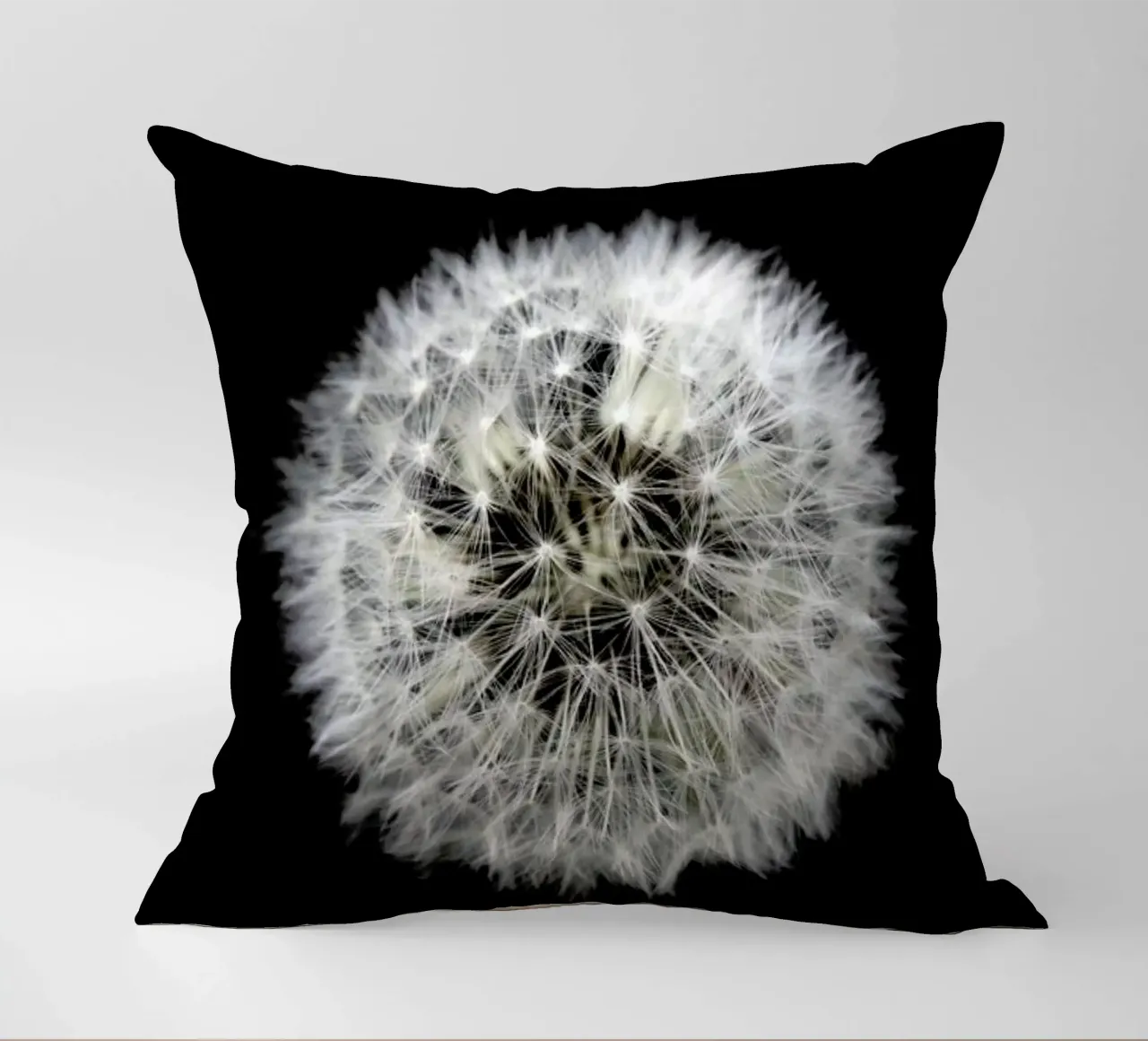 Black and White Dandelion cuscino da Studio Nahili