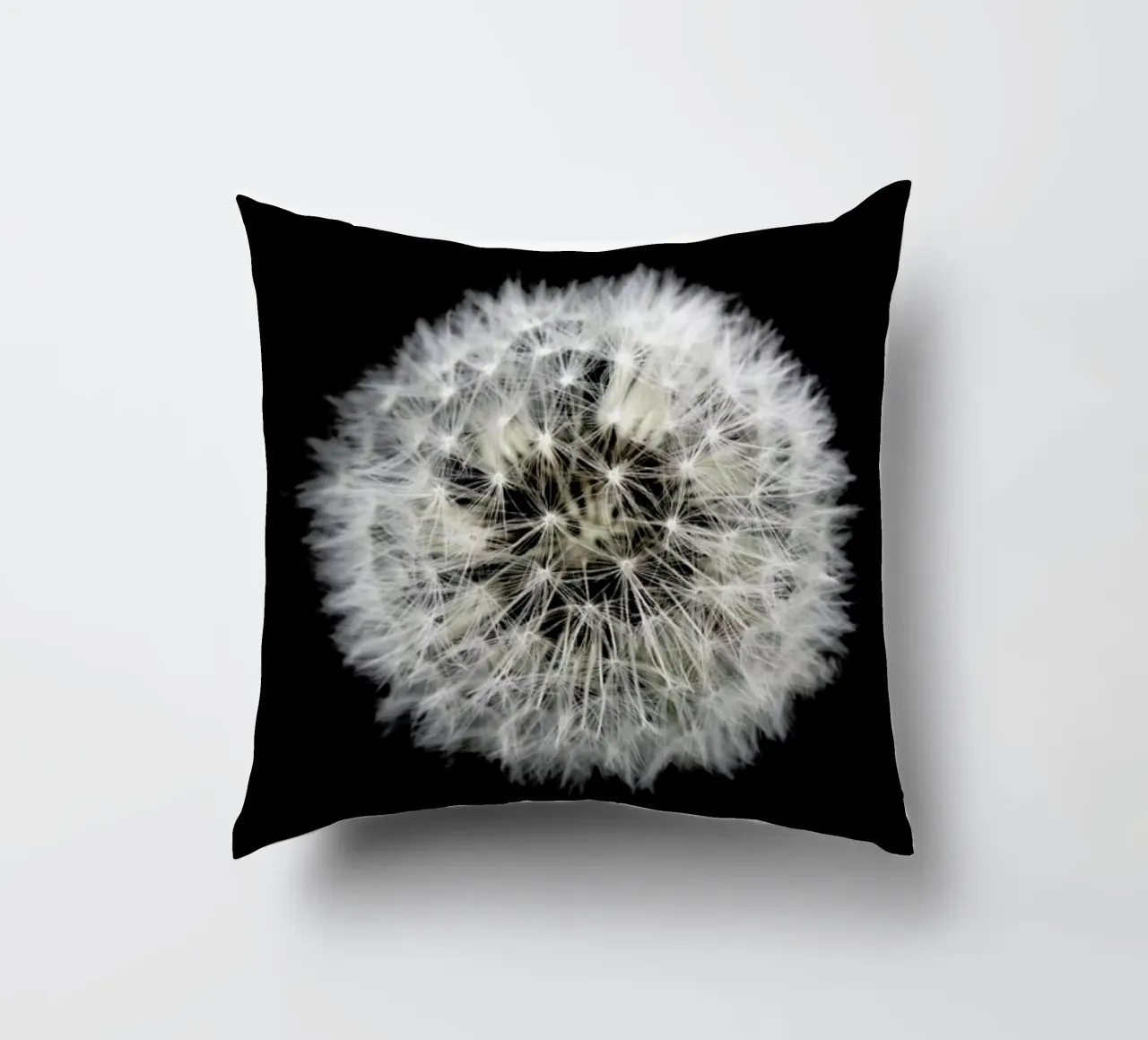 Black and White Dandelion cuscino da Studio Nahili