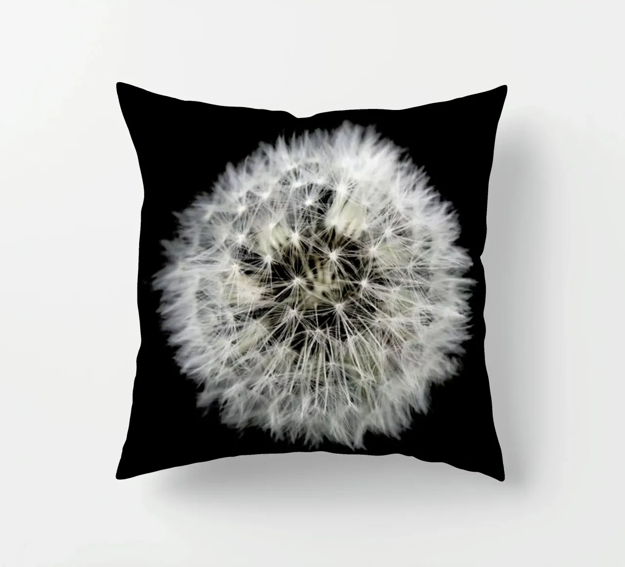 Black and White Dandelion cuscino da Studio Nahili