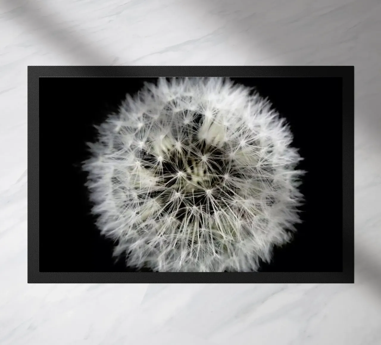Black and White Dandelion zerbino da Studio Nahili