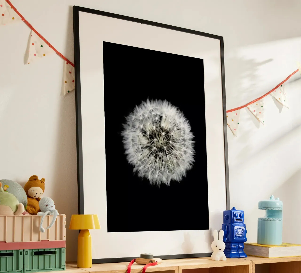Black and White Dandelion carta hahnemühle da Studio Nahili
