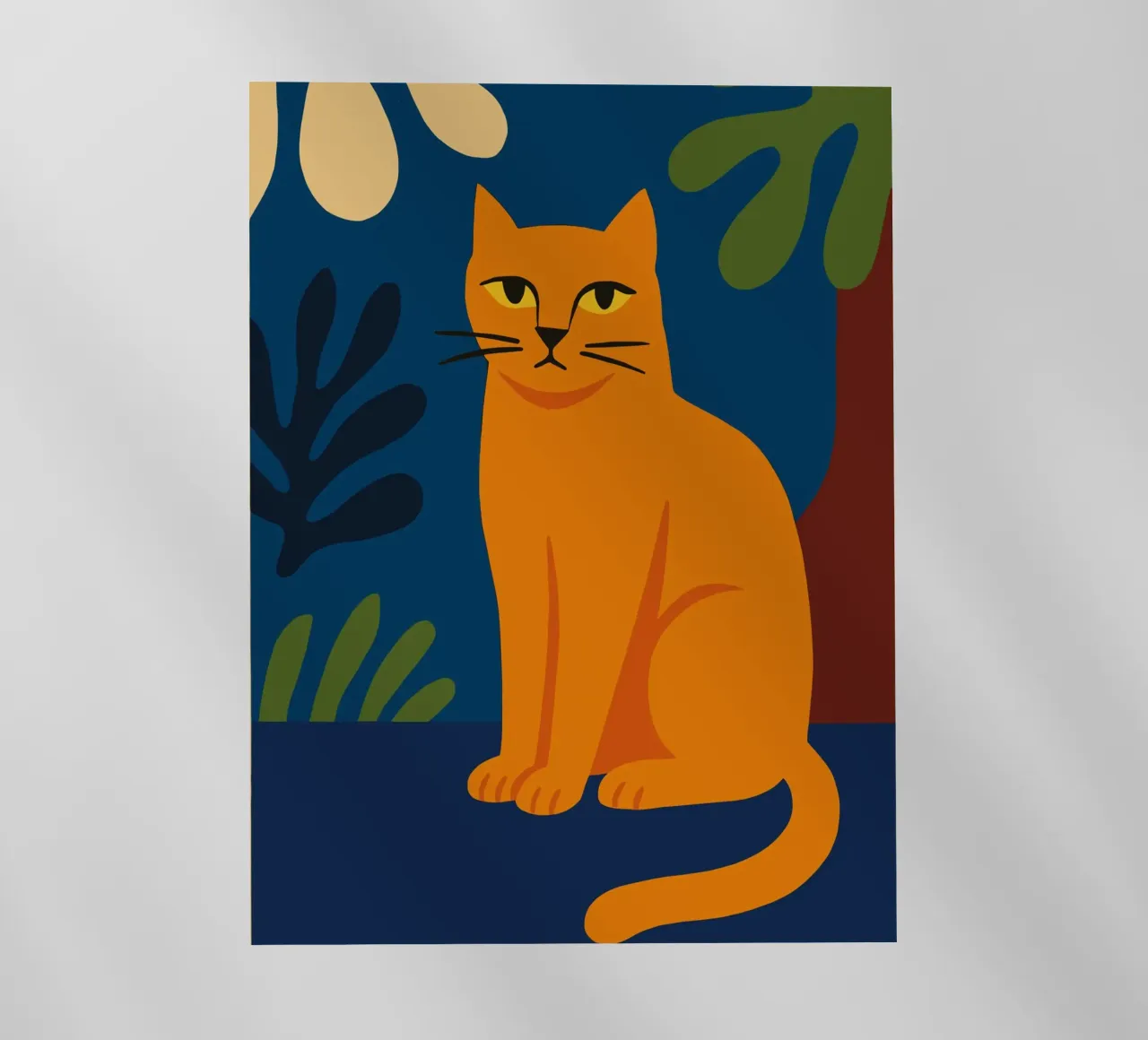 orange cat matisse pellicola backlit da ramosashop
