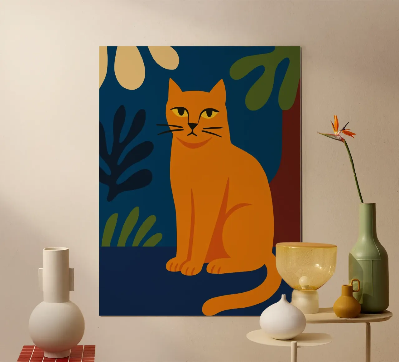 orange cat matisse carta hahnemühle da ramosashop