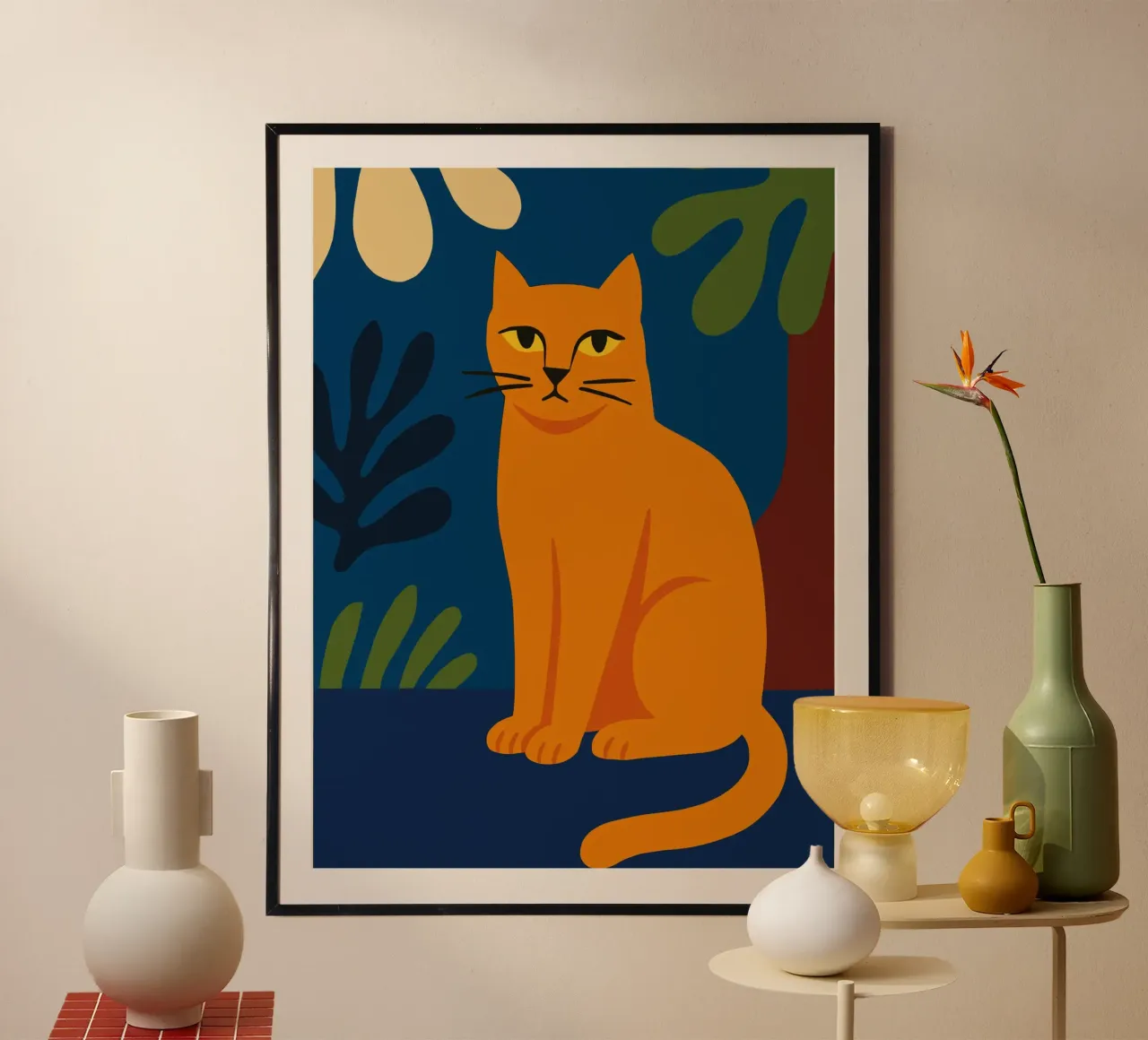 orange cat matisse carta hahnemühle da ramosashop