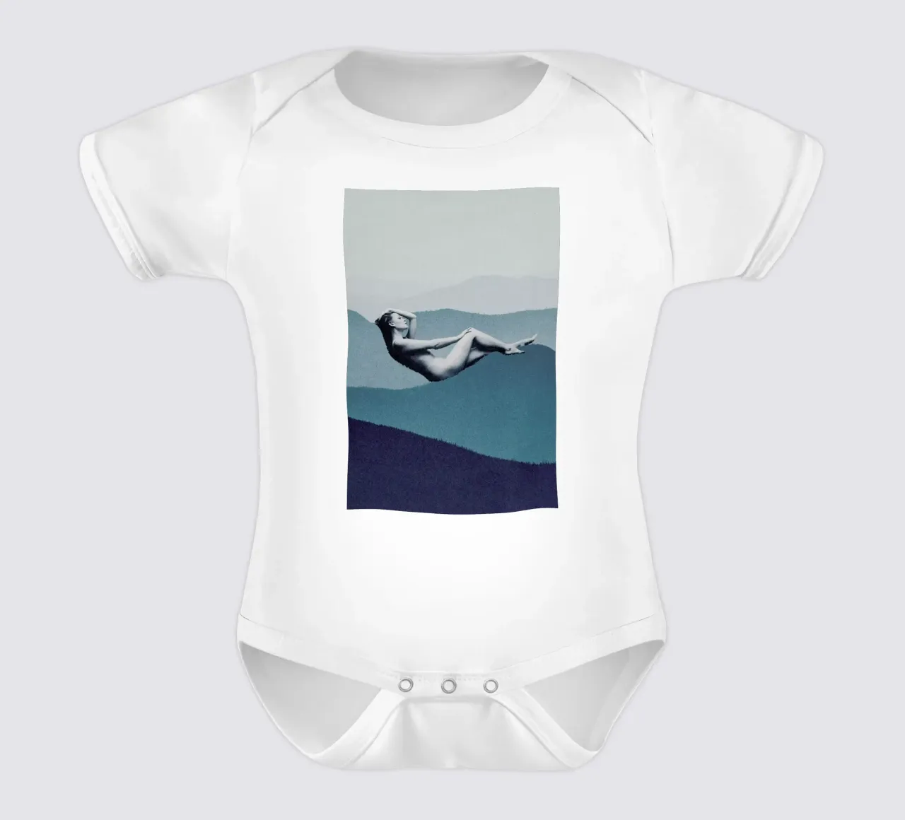 Mindful Solitude body neonato maniche corte da Maarten Léon