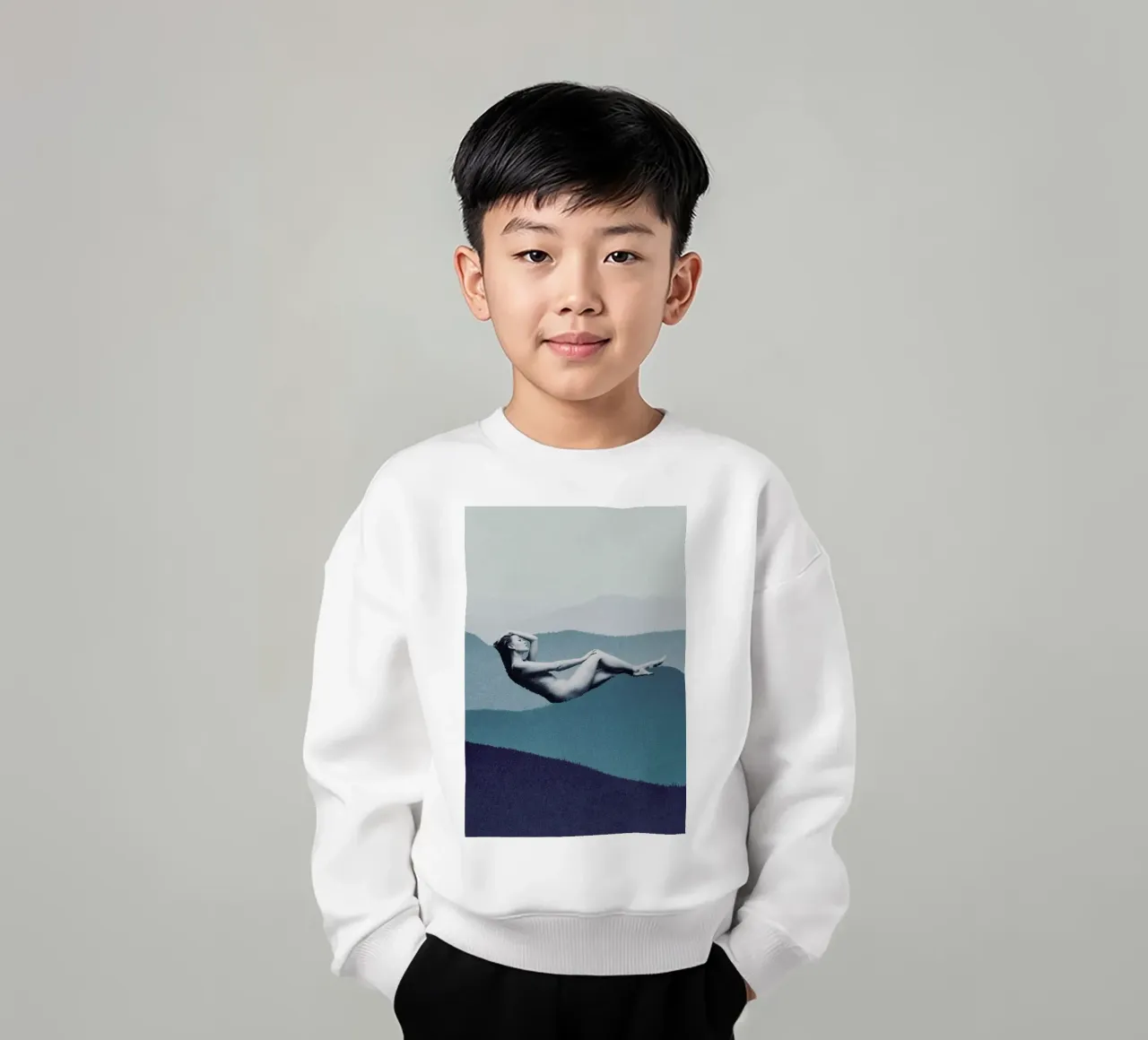 Mindful Solitude felpa bambino da Maarten Léon