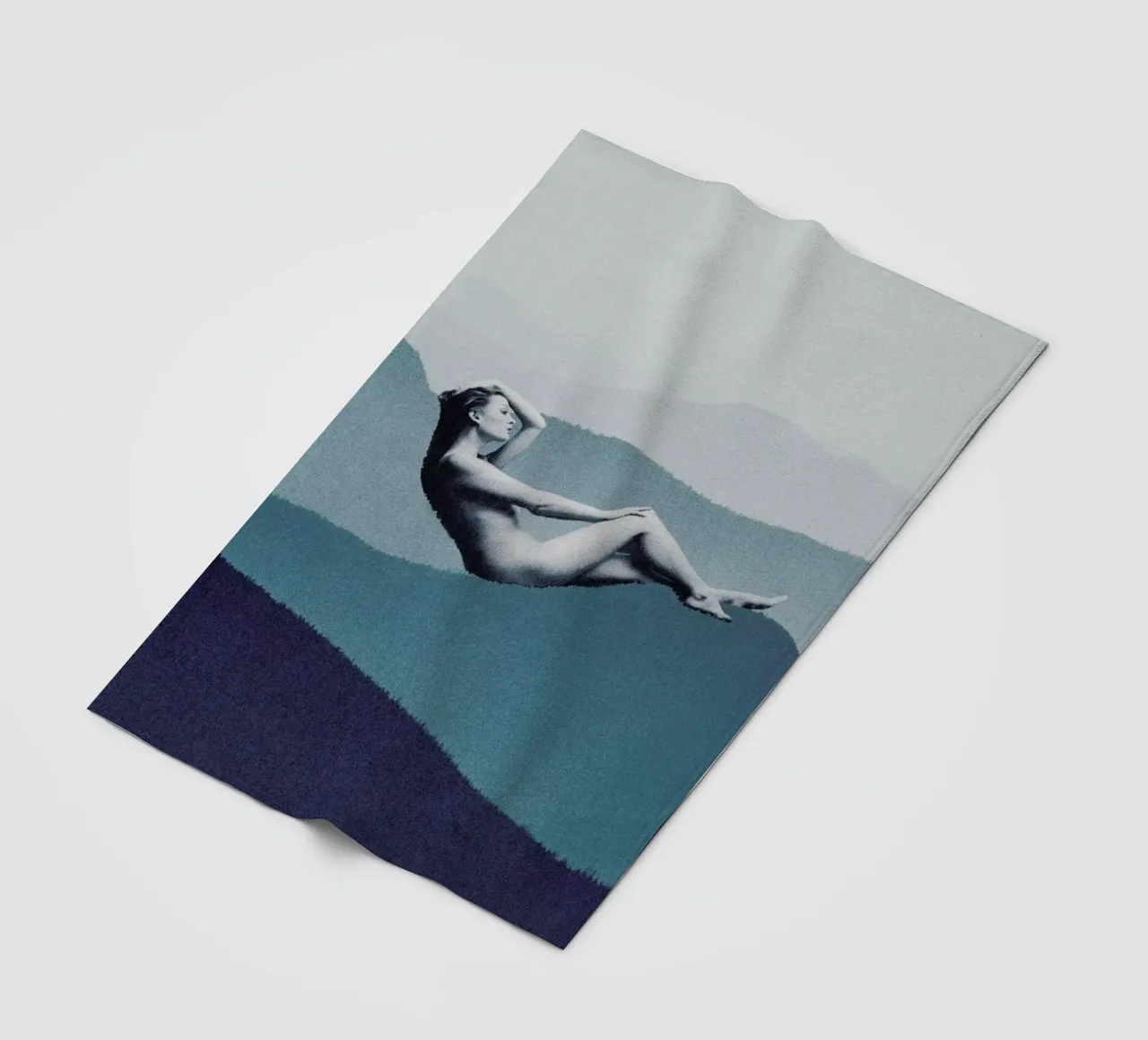Mindful Solitude coperta in pile da Maarten Léon