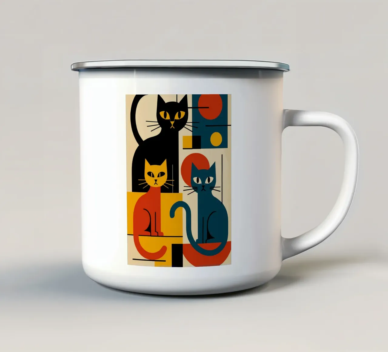 cats bauhaus tazza in smalto da ramosashop