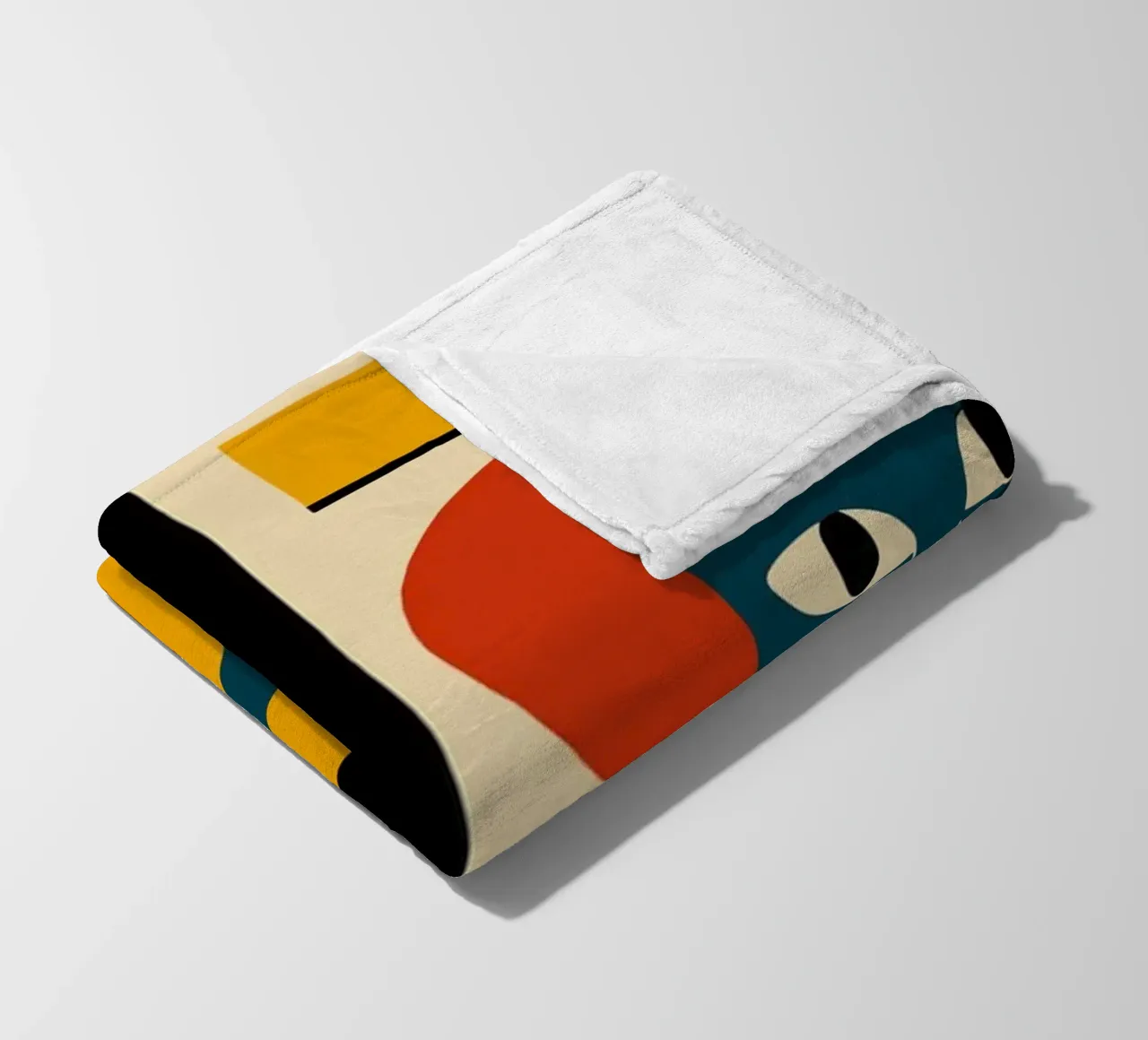 cats bauhaus fleece blanket by ramosashop