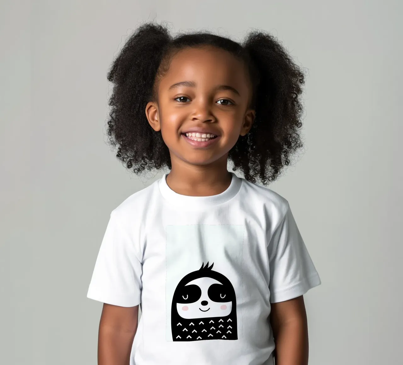 Happy Sloth t-shirt bambini da Little Flourishes