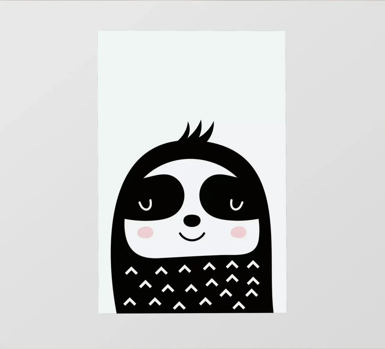 Happy Sloth pellicola backlit da Little Flourishes