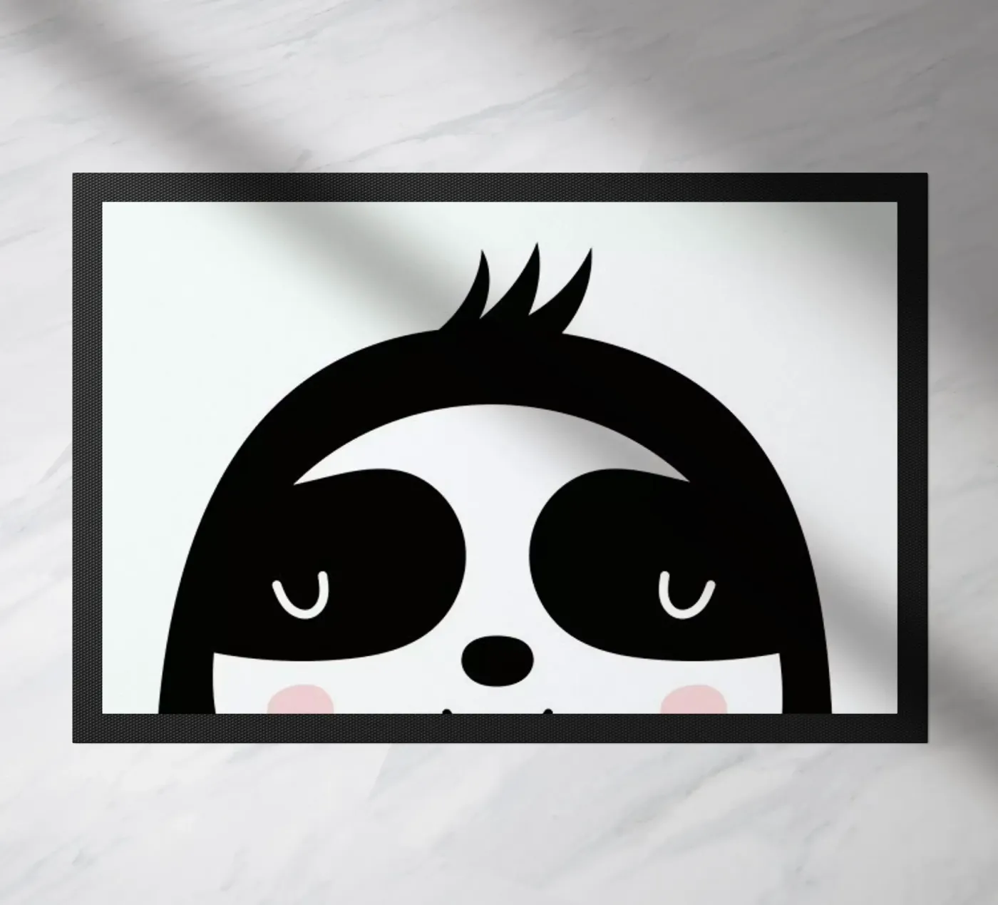 Happy Sloth deurmat van Little Flourishes