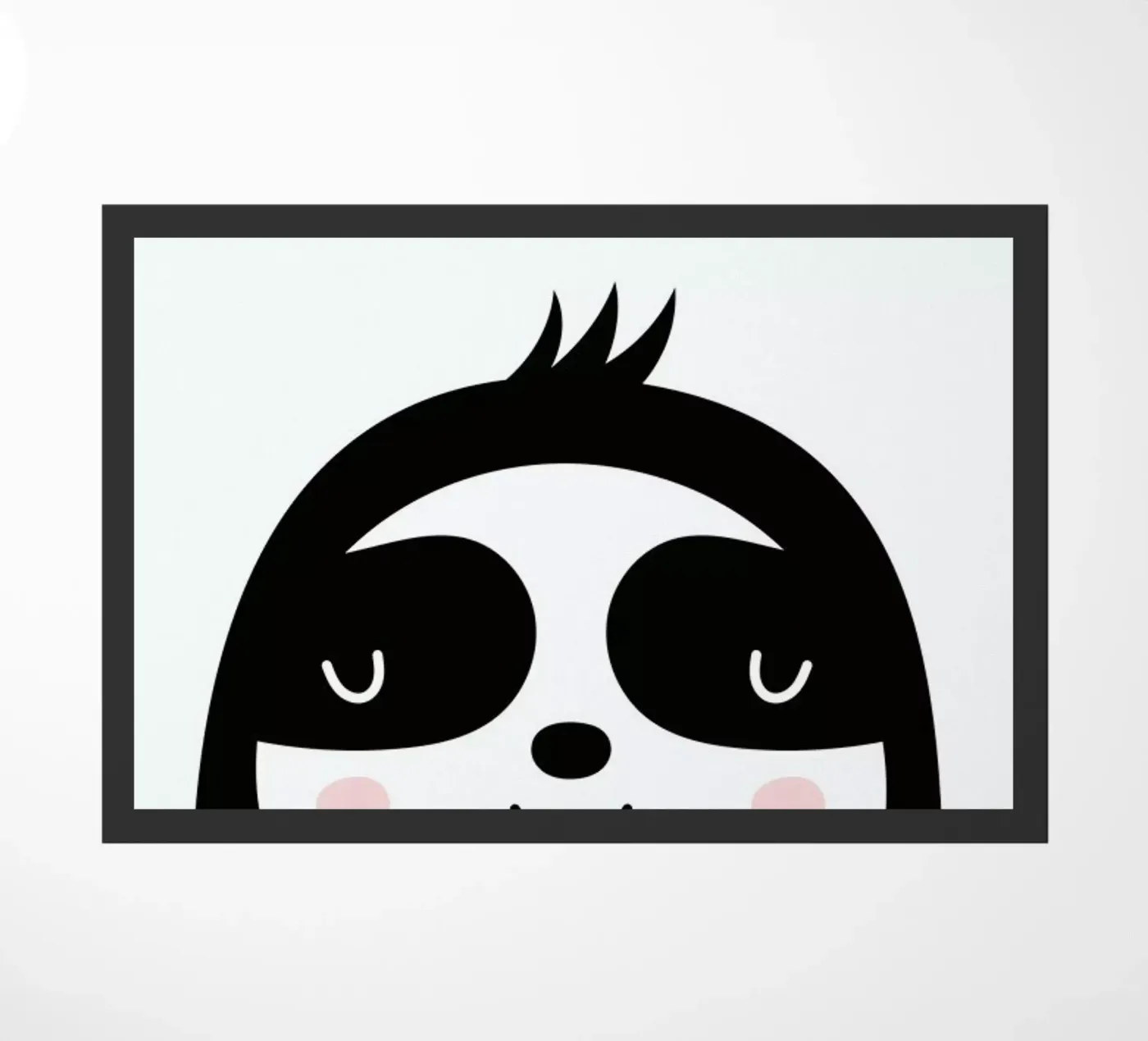 Happy Sloth deurmat van Little Flourishes