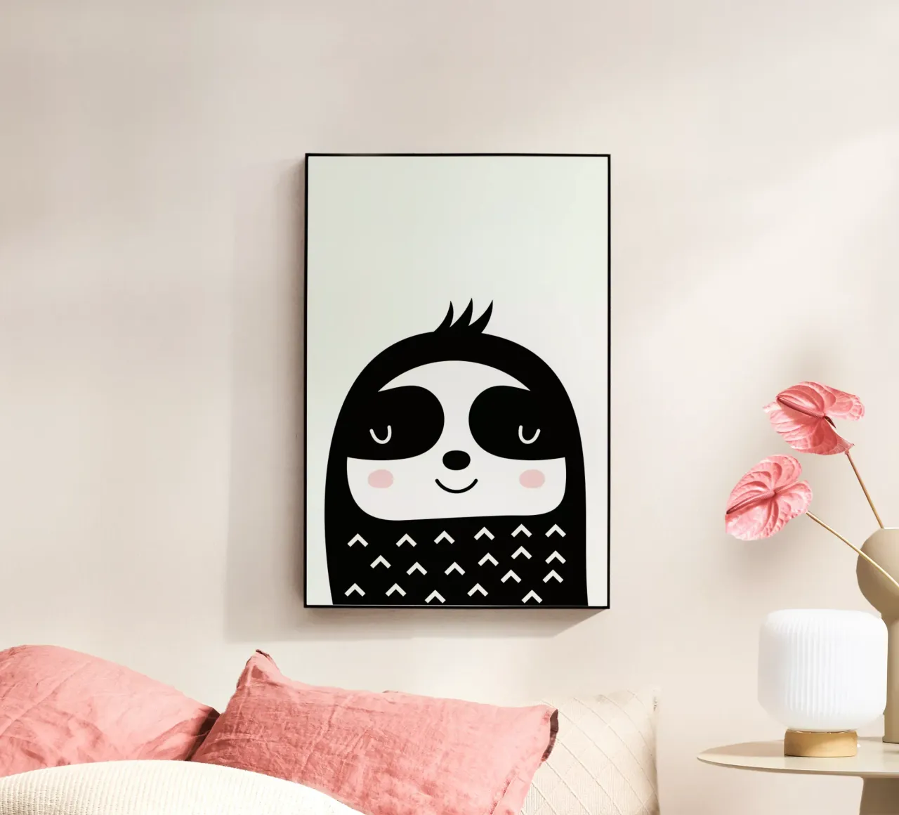 Happy Sloth plexiglass da Little Flourishes