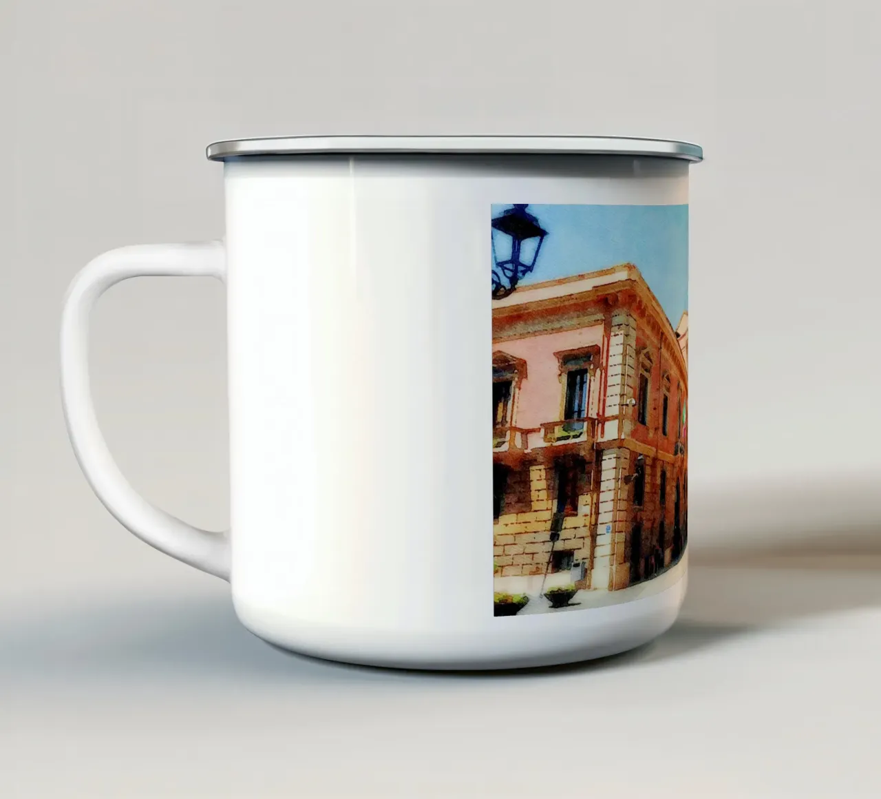 Eleonora tazza in smalto da Massimo Frascogna