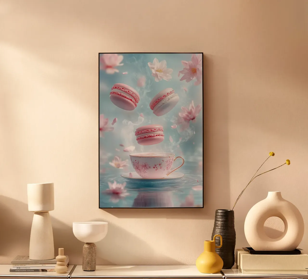 Magical moments with floating macarons acrylic glass by M-Ulrich-Digital Art