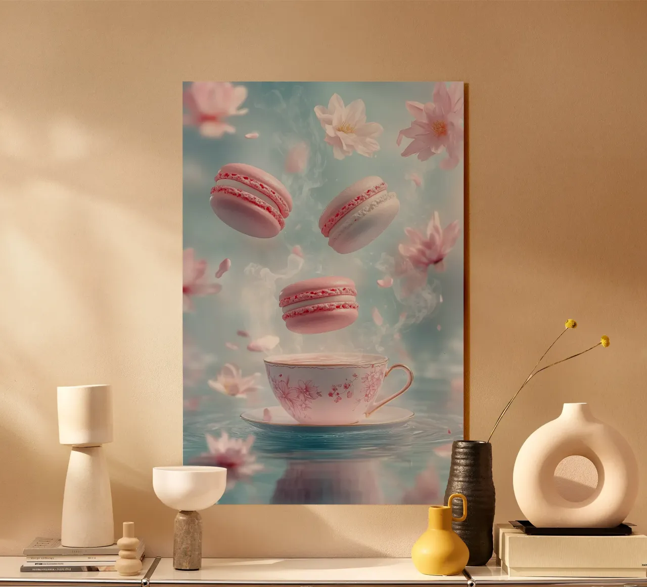 Magical moments with floating macarons acrylic glass by M-Ulrich-Digital Art