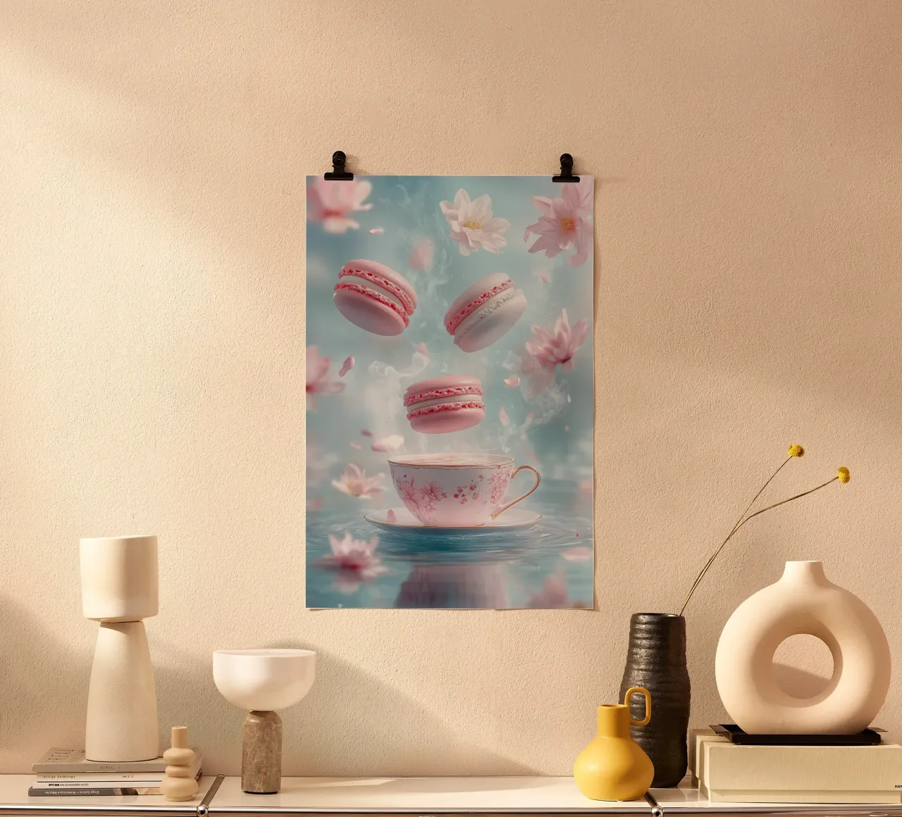 Momentos mágicos con macarons flotantes hahnemühle de M-Ulrich-Digital Art
