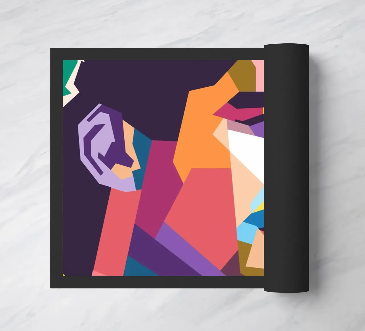 Formula One legend Ayrton Senna doormat by Hantamrata