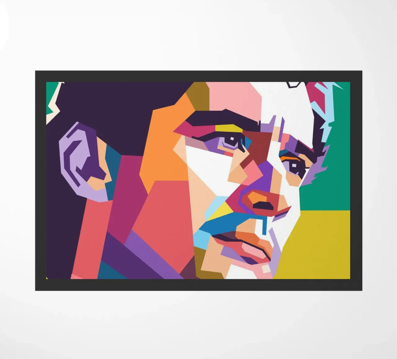 Formula One legend Ayrton Senna doormat by Hantamrata