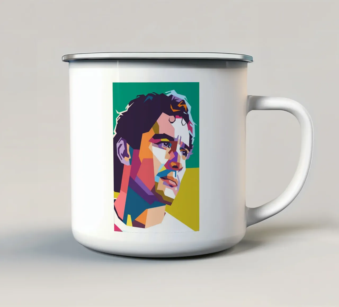 Formula One legend Ayrton Senna tazza in smalto da Hantamrata