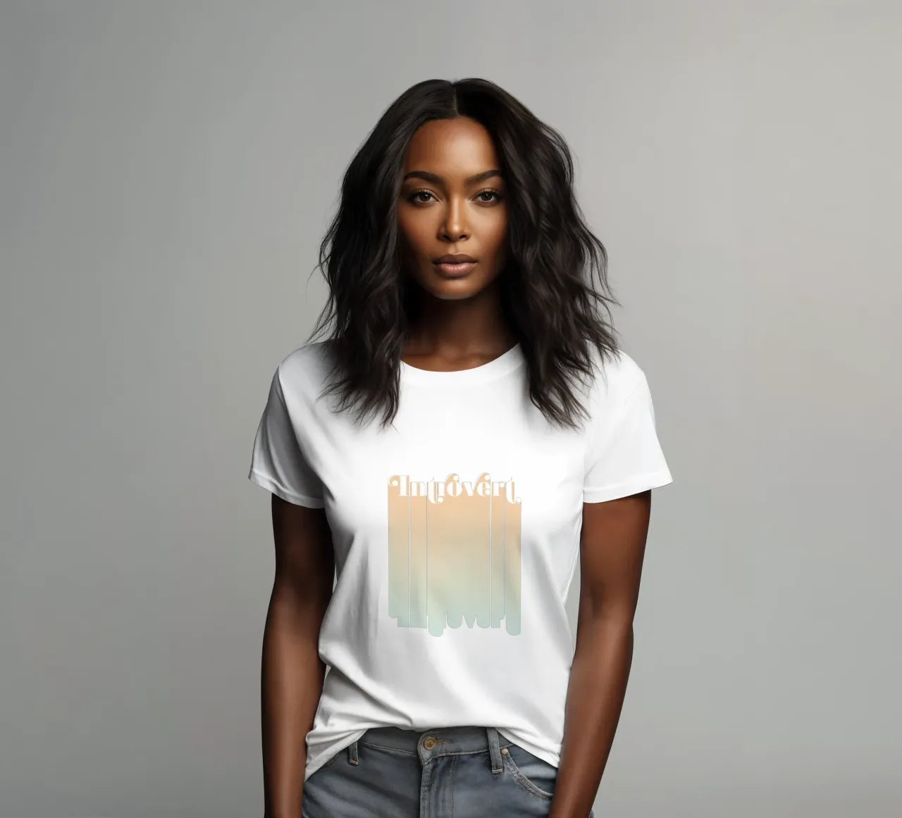 Introvert t-shirt da donna da designdn