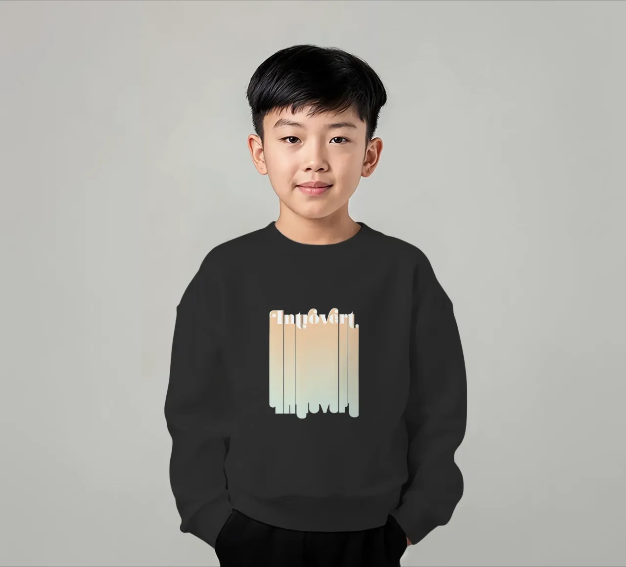 Introvert felpa bambino da designdn