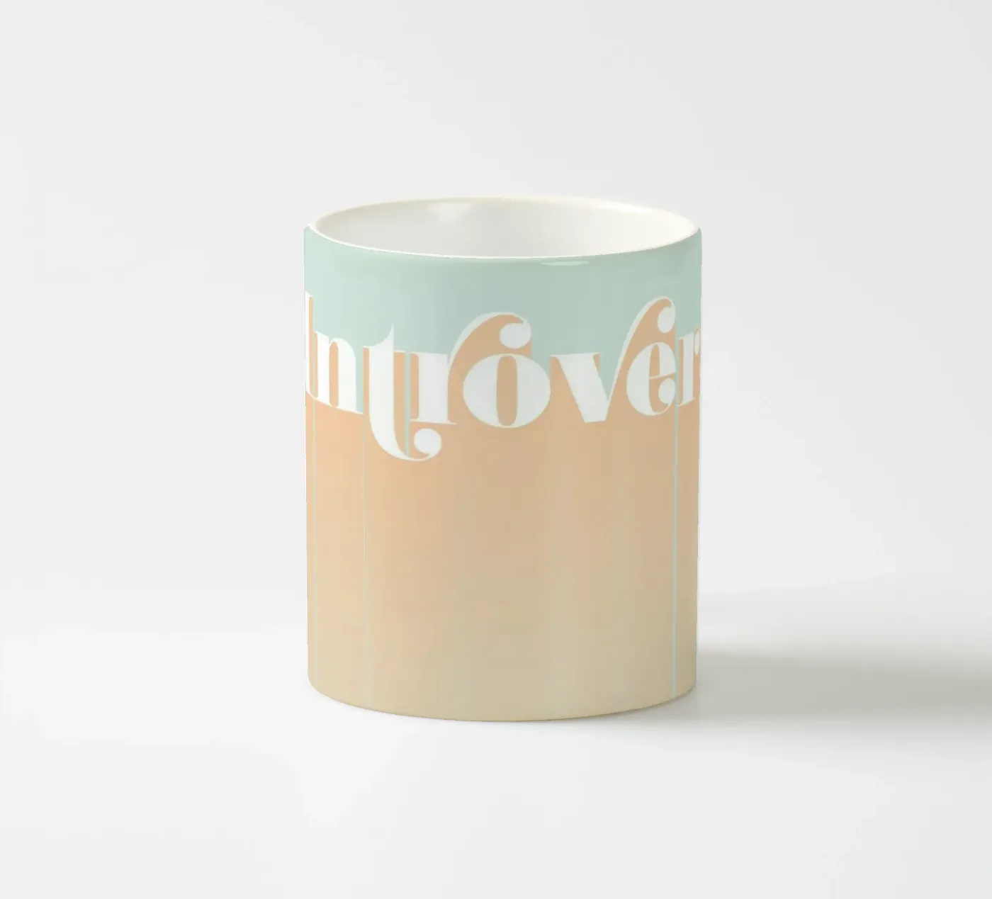 Introvert ceramic mug by DesigndN