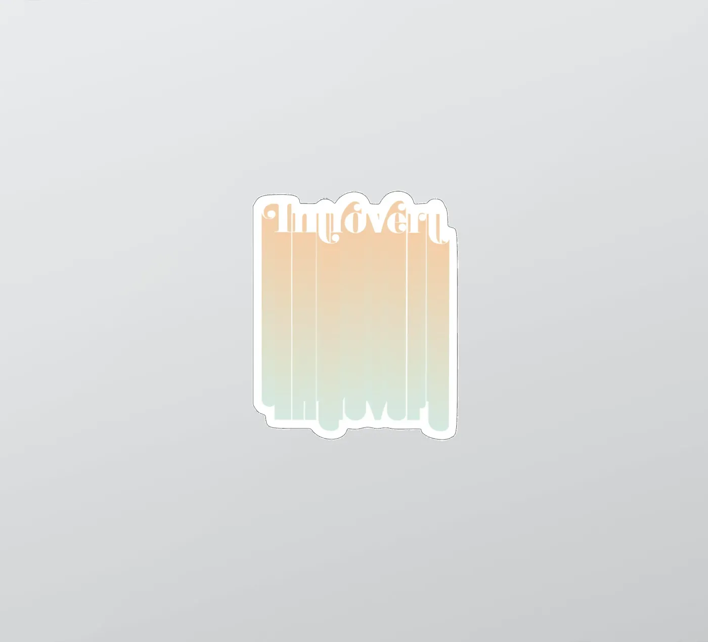 Introvert sticker van DesigndN