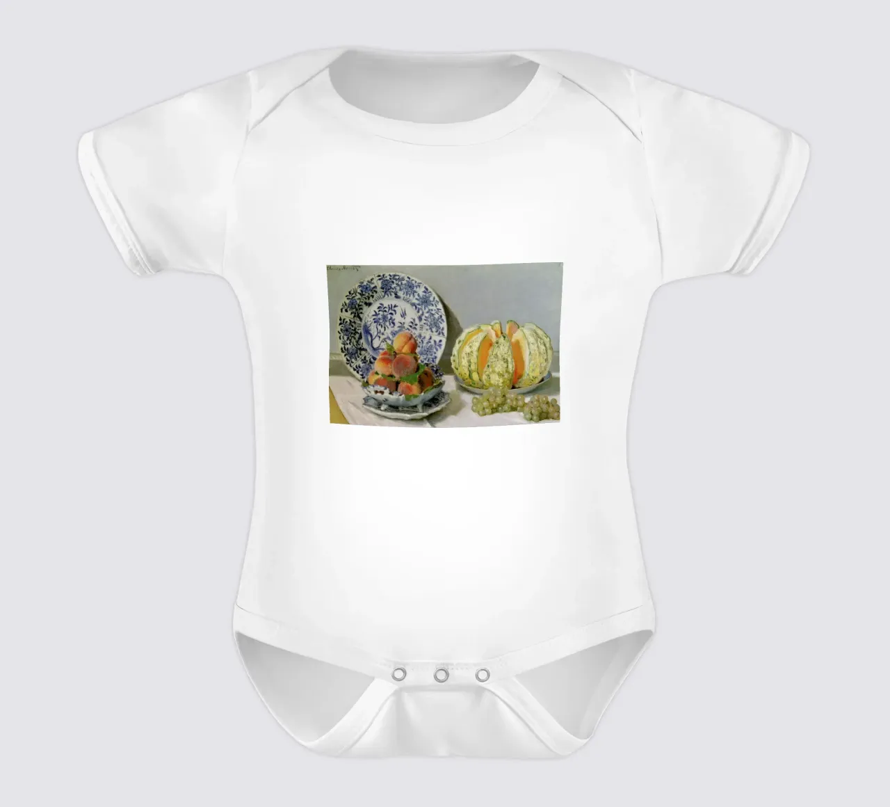 Monet - Still Life with Melon body neonato maniche corte da ARTOTHEK